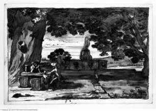 Skizzenalbum Band 3Marino, Park der Villa Colonna - Album Giani (III)