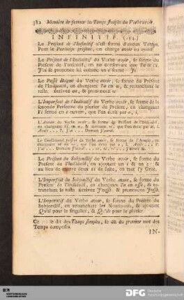 Maniére de Former les Temps Simples du Verbe Avoir et Etre