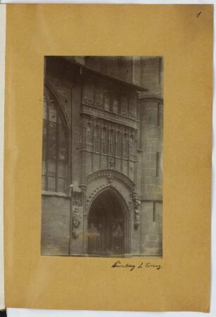 Pfarrkirche Sankt Lorenz, Nürnberg: Detail (aus: Skizzen- und Fotoalbum 13)