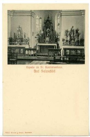 Bad Salzschlirf. Kapelle im St. Bonifatiushaus