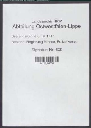 Lageberichte des Regierungspräsidenten