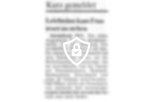 Leichtsinn kam Frau teuer zu stehen