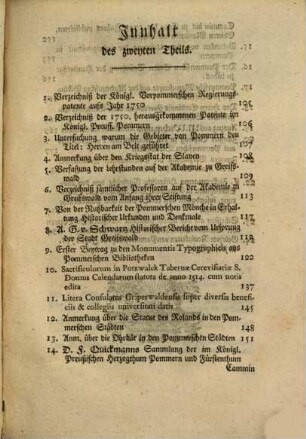 J. C. Dähnerts Pommersche Bibliothek. 2. 1751
