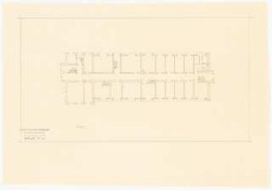 Evangelisches Diakonissenkrankenhaus Bethanien, Berlin-Kreuzberg Umbau. Martha-Maria-Haus: Grundriss Dachgeschoss 1:200