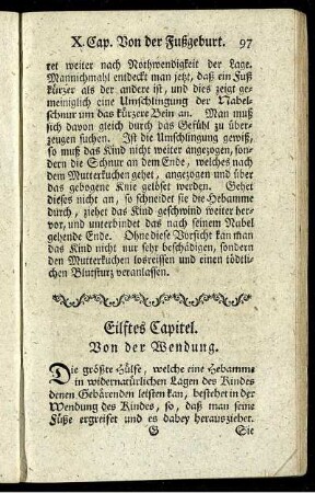 Eilftes Capitel. Von der Wendung.