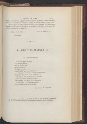 El pino y el granado