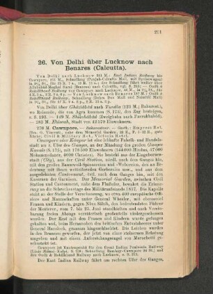 26. Von Delhi über Lucknow nach Benares (Calcutta).