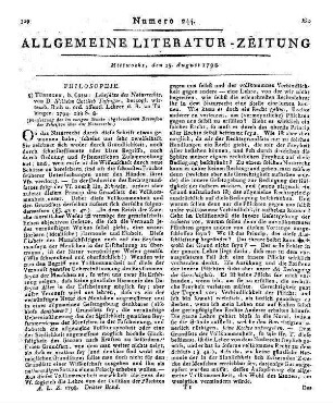 Tafinger, W. G.: Lehrsäze des Naturrechts. Tübingen: Cotta 1794