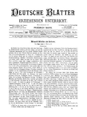 Eduard Mörike als Lehrer : (Fortsetzung)
