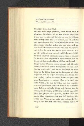 An Graf Schimmelmann Wandsbeck, den 27. November 1800