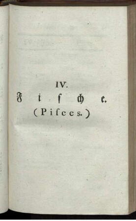 IV. Fische. (Pisces.)