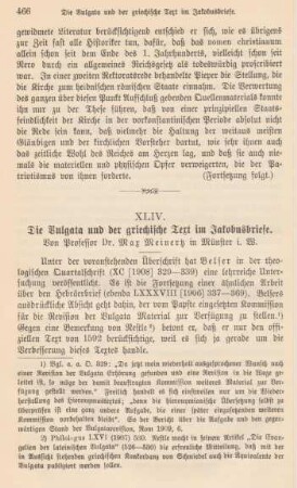 466-473 Die Vulgata und der griechische Text im Jakobusbriefe