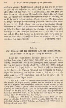466-473 Die Vulgata und der griechische Text im Jakobusbriefe