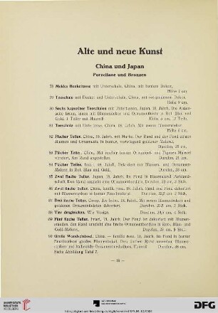 China und Japan, Porzellane und Bronzen (Nr. 78-100)
