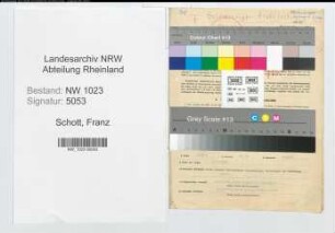 Entnazifizierung Franz Schott , geb. 01.07.1900 (Architekt)
