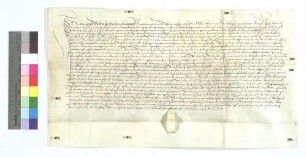 Gültbrief des Leonhart Weber von Großglattbach (Grossenglappach) gegen das St. Michaelsstift in Pforzheim.