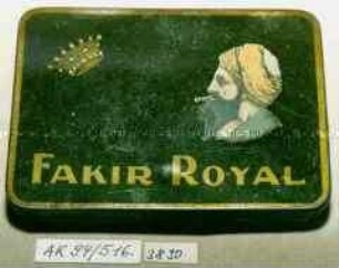 Blechdose für 20 Stück Zigaretten "FAKIR ROYAL"