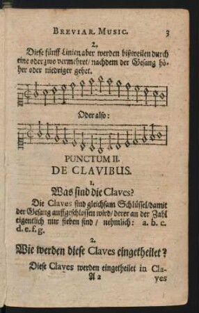 Punctum II. De Clavibus.