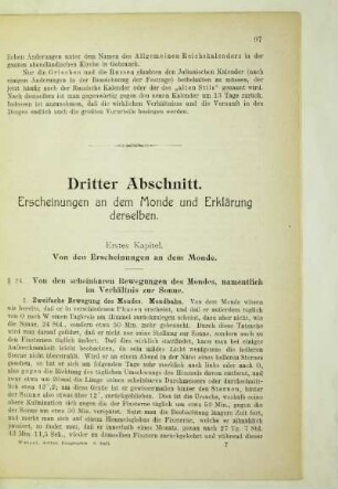 Dritter Abschnitt. Erscheinungen an dem Monde und Erklärung derselben