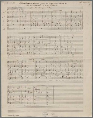 Choral-Passion, Excerpts, Coro, op.7, LüdD p.439 - BSB Mus.N. 119,20 : [caption title:] Choralvariationen zur a-capella Passion. // über den Choral "O hilf, Christe" // für 5-stimmigen Chor. // beg. 17. 7. 32