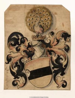 Wappen mit einem schwarzen Mittelbalken