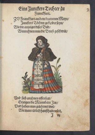 Eins Junckers Tochter zu Franckfurt.