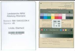 Entnazifizierung Eberhard Lincke , geb. 22.04.1912 (Angestellter)