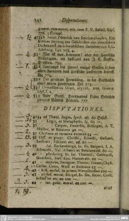 Disputationes