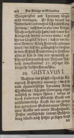 98. Gustavus I.