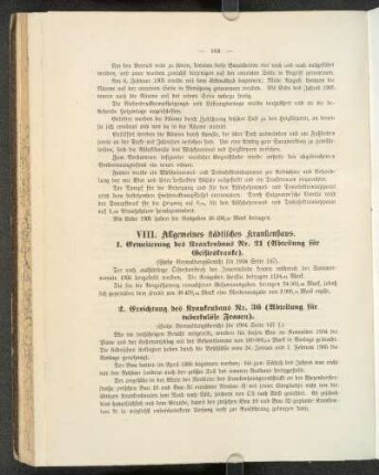 VIII. Allgemeines städtisches Krankenhaus.