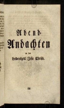 1-176, Abend-Andachten