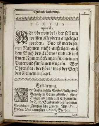 Christliche Leichpredigt.