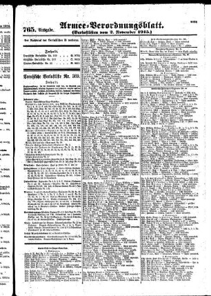 765. Ausgabe. Dienstag, 2. November 1915