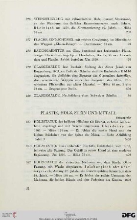 Plastik, Holz, Stein und Metall (Nr. 281-298)
