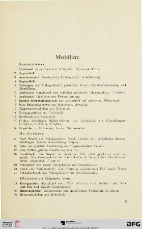 Mobiliar (Nr. 1-69)