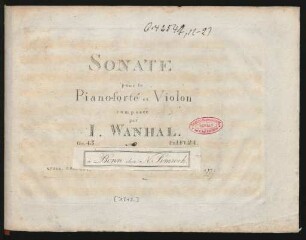 No. 2: Sonate pour le Piano-Forté et Violon : Oe. 43