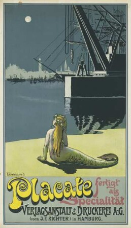 Plakate fertigt als Spezialität Verlagsanstalt & Druckerei A.G. vormals J.F. Richter