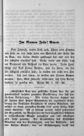 Im Namen Jesu! Amen.