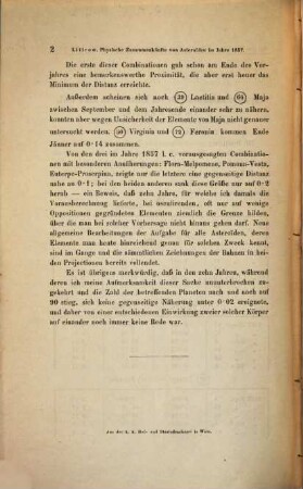 Physische Zusammenkünfte von Asteroiden im Jahre 1867