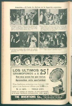 Asunción.- El baile de disfraz en la legación argentina