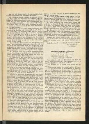 Neunzehnte ordentliche Versammlung am 8. Dezember 1877