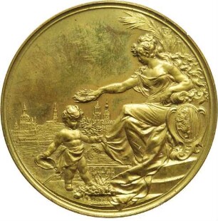 Dresden - Verdienstmedaille der I. Internationalen Gartenbauausstellung