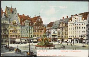 Leipzig : Marktplatz mit Siegesdenkmal
