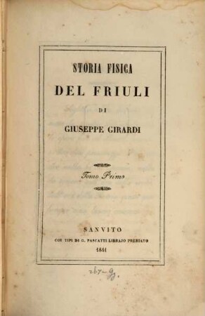 Storia fisica del Friuli