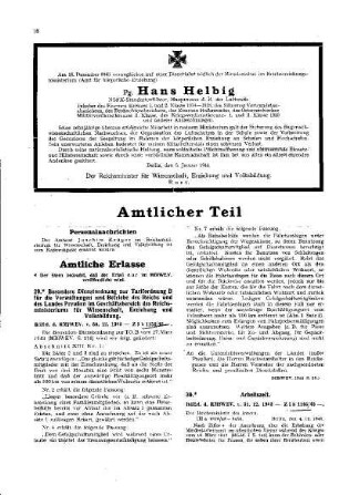 [Todesanzeige Pg. Hans Helbig]