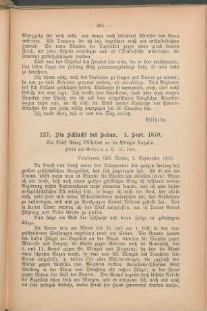 127. Die Schlacht bei Sedan. 1. Sept. 1870.