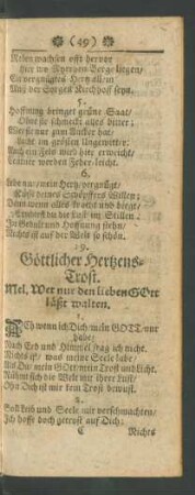 29. Göttlicher Hertzens-Trost