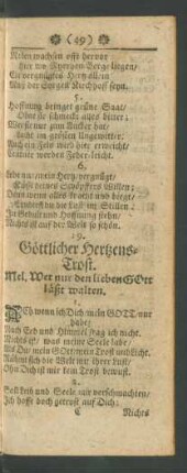 29. Göttlicher Hertzens-Trost