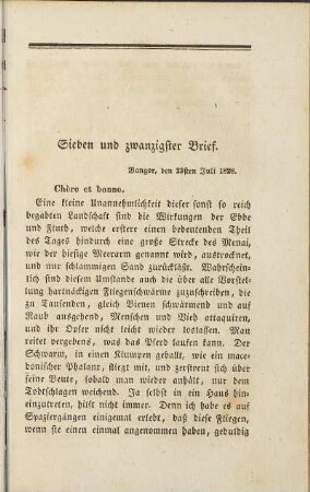 Sieben und zwanzigster Brief.