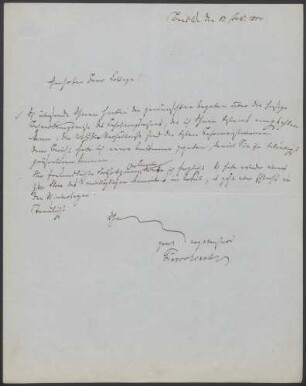 Christian Gottfried Daniel Nees von Esenbeck an Diederich Franz Leonhard von Schlechtendal